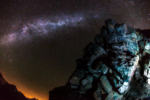 Milky way at Aletschgletscher, Switzerland