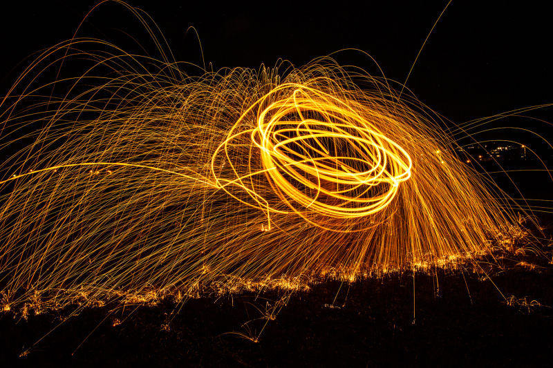 Swinging fire