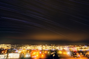 Zurich lake startrails