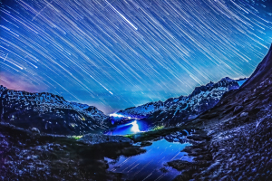 Furkapass startrails, Switzerland