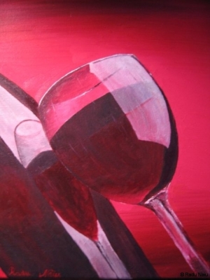 Funky wine, oil on canvas