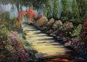 Monet's Garden at Giverny, oil on canvas