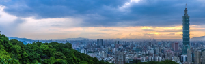 Taipei from mount Xiang Shan