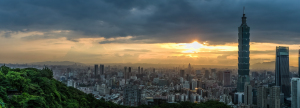 Taipei from mount Xiang Shan