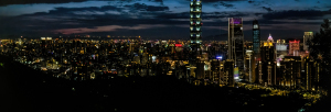 Taipei from mount Xiang Shan