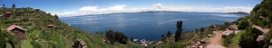 Titicaca lake from Amantani