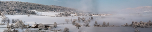 Furttal misty, Switzerland