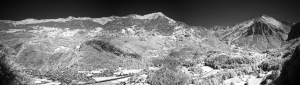 Infrared B/W mountain view