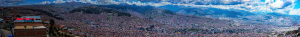 La Paz from El Alto, Bolivia