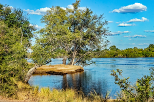 Zambezi river, Mosi o Tunya, Zambia