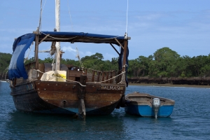 Anchored dhow