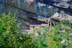 Well-sheltered monastery