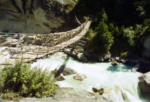 Himalaya hanging bridge