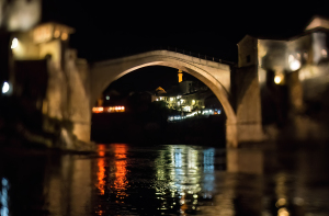 Mostar by night, Bosnia