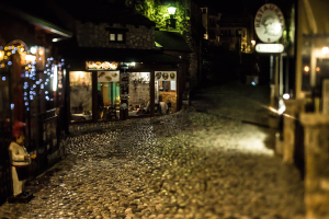 Mostar by night, Bosnia