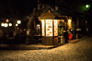 Mostar by night, Bosnia