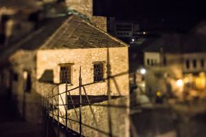 Mostar by night, Bosnia