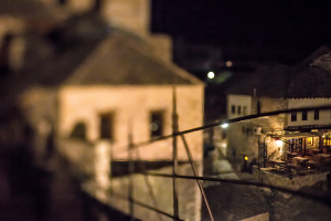 Mostar by night, Bosnia