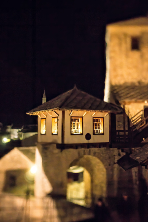 Mostar by night, Bosnia