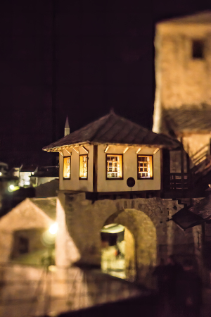 Mostar by night, Bosnia